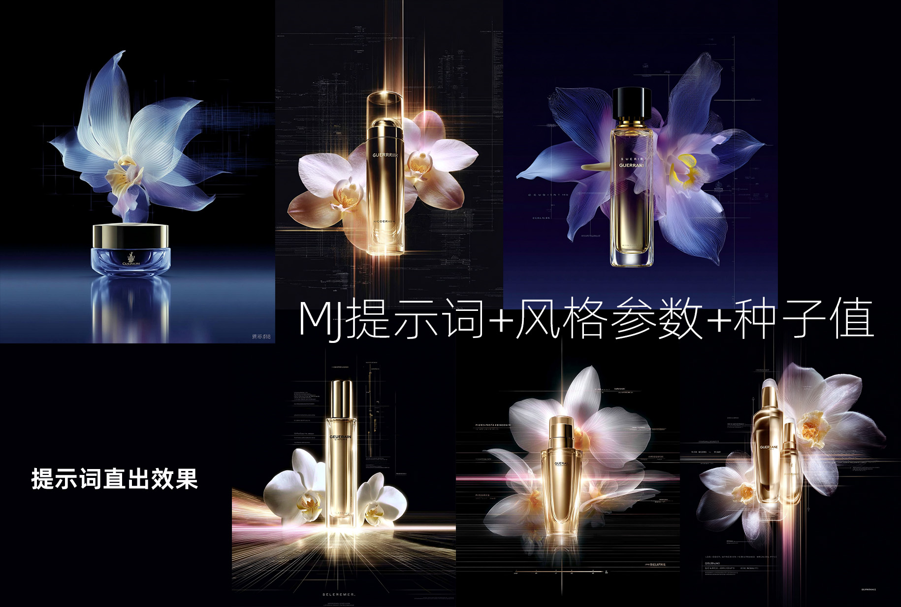 全息兰花MJ生成指令（非教学）