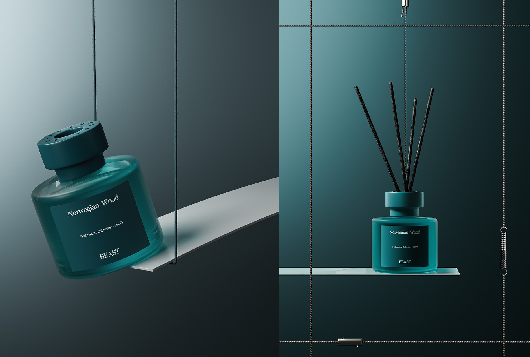 极简风格香水暗调工程