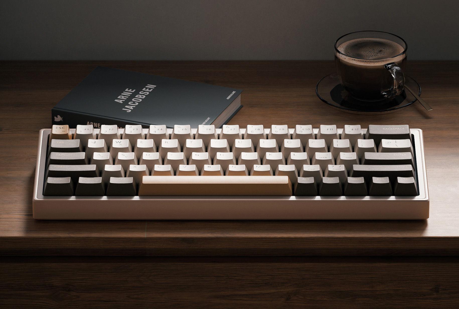 键盘桌面场景c4d工程