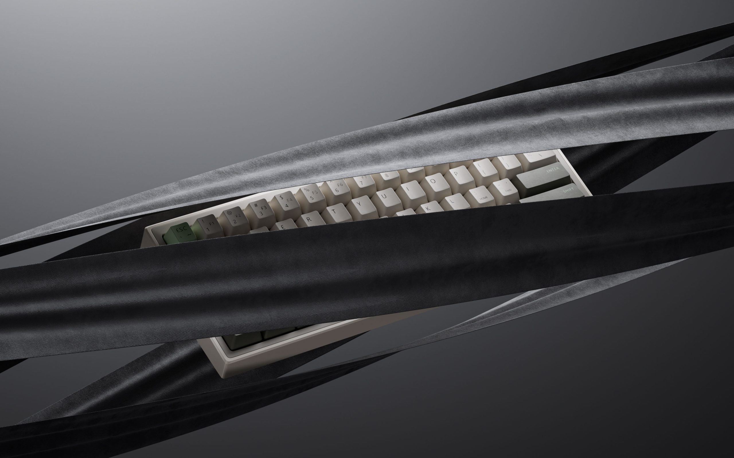 黑白风格键盘渲染工程